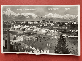 Kranj s Karavankami Pohled Pohlednice