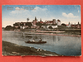 KRAKOW Wawel Wisla Pohled Pohlednice