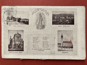 Jezulátko pouť Příbram České Budějovice Praha Pohled Pohlednice