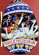 VELIKONOCE přání Pohled Pohlednice