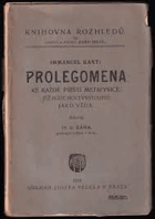 Prolegomena ke každé příští metafysice, jež bude moci vystoupiti jako věda