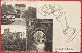 HRAD Lipník nad Bečvou Burg Helfštýn Leipnik Pohled Pohlednice