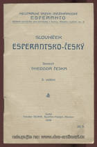 Slovníček česko-esperantský Esperanto