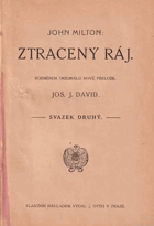 Ztracený ráj 1+2 OBA 2 DÍLY V 1 SVAZKU!