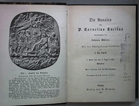 Die Annalen des P. Cornelius Tacitus LATINA Band 1 von 2)Band 1(Ab exc. D. Aug. I - VI) Tiberius.