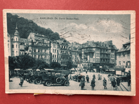KARLOVY VARY BECHER PLATZ Pohled Pohlednice