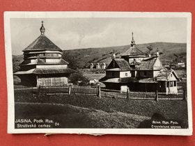 Podkarpatská Rus JASINA Pohled Pohlednice
