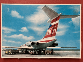 LETADLO ČSA Iljušin Il-62 Pohled Pohlednice