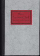 Blühers Taschen-Wörterbuch der Speisen und Getränke. Dictionaire de Poche des Termes Culinaires. ...