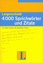 Langenscheidt 4000 Sprichworter und Zitate