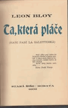 Ta, která pláče Naše paní La Saletteská