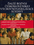 Ďalší rozvoj československej výchovnovzdelávacej sústavy
