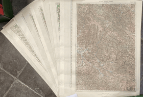 SADA 33 LISTŮ VOJ. GEN. MAP 1:200.000 PODKARPATSKÁ RUS + CELÉ ÚZEMÍ ČSR MAPA