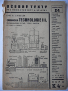Chemická technologie 3 Technologie plynů, vody, paliva, svítiva a dehtu