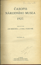 Časopis národního musea R 110 Časopis musea království českého - Duch. odd.