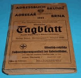 Adresář zemského hlavního města Brna Adressbuch der Landeshauptstadt Brünn