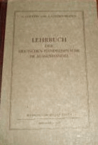 Lehrbuch der deutschen handelssprache im aussenhandel