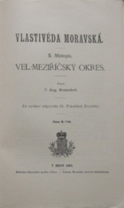 Okres Vel meziříčský Vlastivěda moravská