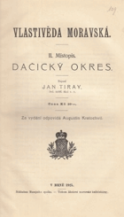 Dačický okres Vlastivěda moravská
