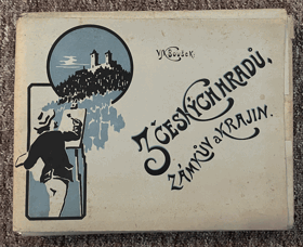 Z českých hradů, zámkův a krajin BEZ OBÁLKY!! Sbírka českých předloh pro školu i dům, ...