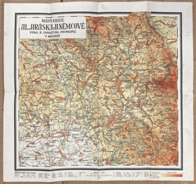 MAPA KRAJ JIRÁSKA A NĚMCOVÉ 1:75.000