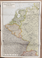 NĚMECKO ZÁP. POHRANIČÍ 2.SV.VÁLKA MAPA 1:250.000