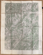 ITALSKO-RAKOUSKÁ FRONTA VOJ.MAPA 1.SV.VÁLKA 1:25.000