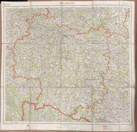 KRAJ JIHLAVA MAPA 1:200.000