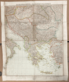 BALKÁN BALKÁNSKY POLOOSTROV 2 SV.VÁLKA MAPA 1:2,750.000