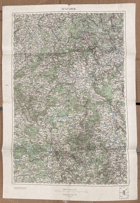 CHEB VOJ. GEN. MAPA-KARTE 1.REPUBLIKA 1:200.000