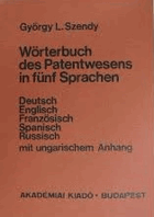 Wörterbuch des Patentwesens in fünf Sprachen