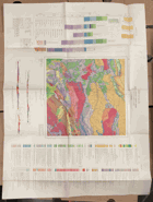 BANSKÁ BYSTRICA GEOLOG.MAPA PREDŠTVRTOHORNÉ ÚTVARY 1:200.000