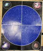 MAPA JIŽNÍ OBLOHA HVĚZDY VESMÍR