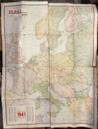 EVROPA MAPA 2 SV.VÁLKA VELKONĚM.RÍŠE PROTEKTORÁT 1:3,000.000