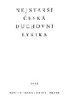 Nejstarší česká duchovní lyrika