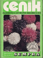 Ceník zeleninových a květinových osiv, cibulí a hlíz SEMPRA Pro sezónu 1973/74.