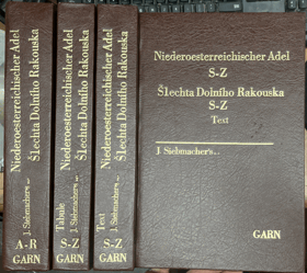 3SVAZKY 3BANDE Der Niederösterreichische Adel. J.Siebmacher's grosses und allgemeines Wappenbuch - ...