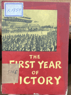 The first year of victory MAPA KNIHA