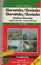 Chorvatsko Slovinsko Autoatlas s průjezdním plánem