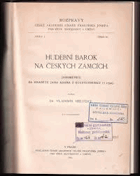 Hudební barok na českých zámcích Jaroměřice za hraběte Jana Adama z Questenberku († 1752)