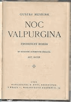 Noc Valpurgina. Fantast.román