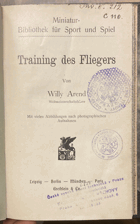 Training des Fliegers Miniatur-Bibliothek für Sport und Spiel; Bd 19