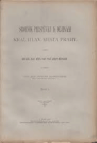 Sborník příspěvků k dějinám král. hlavního města Prahy 1