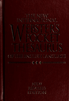 The New International Webster's Pocket Thesaurus of the English Language, New Revised Edition