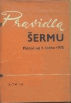 Pravidla šermu. Platná od 1. ledna 1973