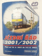 ČD Jízdní řád 2001 2002 Platí od10.6.2001 do 14.12.2002