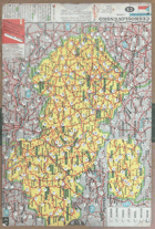 ČSR MAPA VZDÁLENOSTÍ DOPRAVA 1:2,000.000