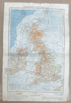 VELKÁ BRITANIE IRSKO MAPA 1:4,500.000