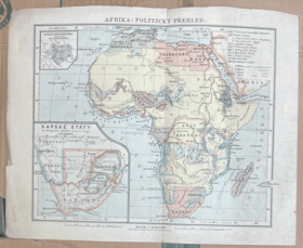 AFRIKA POLIT. PŘEHLED MAPA 1:45,000.000