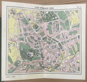 STŘEDNÍ BRNO PLÁN MAPA 1:15,500